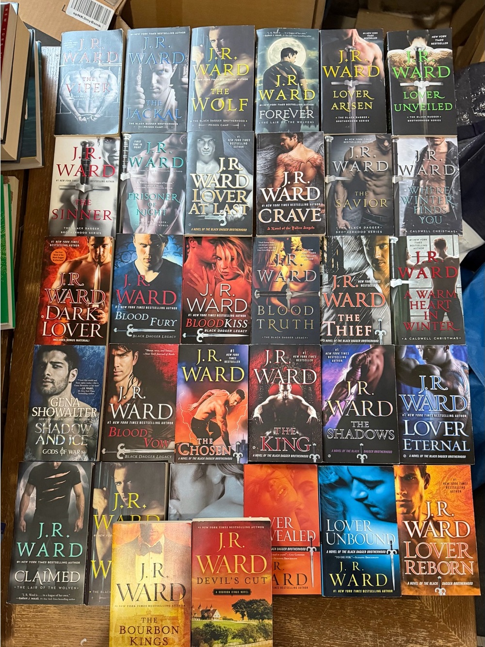 J.R. Ward and Gena Showalter Books